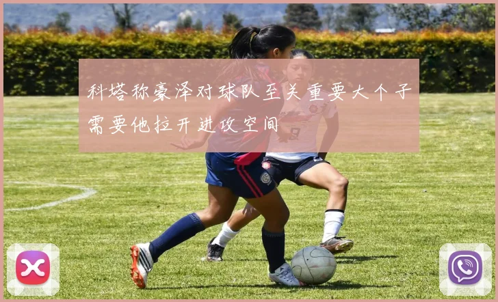 科塔称豪泽对球队至关重要大个子需要他拉开进攻空间